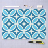Midden eeuws moderne geometrische marineblauw tissuepapier (Craft)
