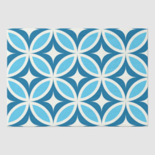 Midden eeuws moderne geometrische marineblauw  tissuepapier