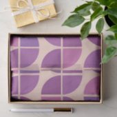 Midden eeuws moderne geometrische paarse patroon tissuepapier (Geschenk)