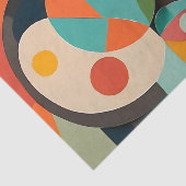 Midden eeuws moderne kunst, diverse kleuren, geome tissuepapier (Detail)