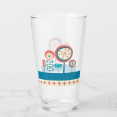 Midden eeuws moderne lentetuin 2 glas (Achterkant)