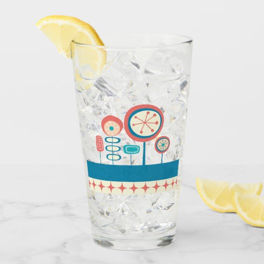 Midden eeuws moderne lentetuin 2 glas (Voorkant ijs)