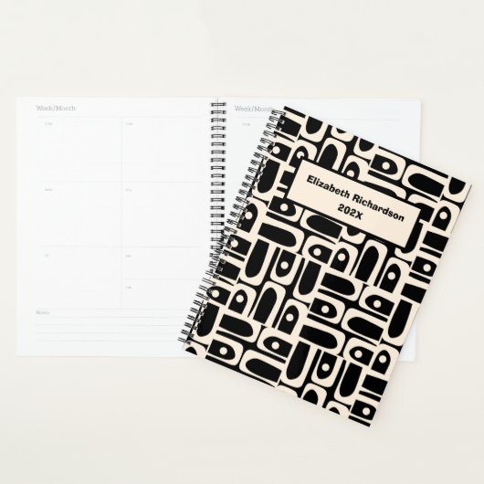 Midden-Eeuws Moderne Piquet Geminimaliseerde Geper Planner (Display)