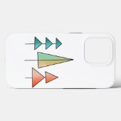 midden eeuws moderne regenboog bomen blozen turquo Case-Mate iPhone case (Achterkant (horizontaal))