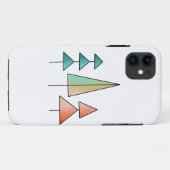 midden eeuws moderne regenboog bomen blozen turquo Case-Mate iPhone case (Achterkant (horizontaal))