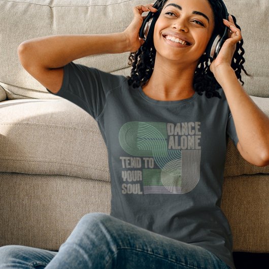 Midden-eeuws moderne retro lijn kunst Motivatie T-shirt