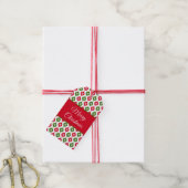 Midden eeuws moderne ster retro kerstornament cadeaulabel (Met Touw)