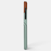 Midden eeuws moderne terracotta boog teal lijn kun Case-Mate iPhone case (Achterkant/links)