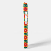 Midden-eeuws Oranje bloemmotief Case-Mate iPhone Case (Achterkant / Links)