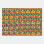 Midden-eeuws Oranje bloemmotief Inpakpapier Vel (Voorkant 3)