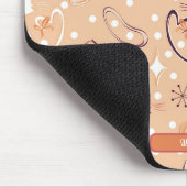 Midden eeuws oranje hart katten muismat (Hoek)