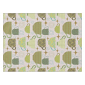 Midden-eeuws pastel theekoppatroon tafelkleed (Voorkant (Horizontaal))