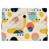 Midden-eeuws patroon. Kleurrijke Abstracte vormen Groot Cadeauzakje (Voorkant)