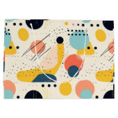 Midden-eeuws patroon. Kleurrijke Abstracte vormen Groot Cadeauzakje (Achterkant)