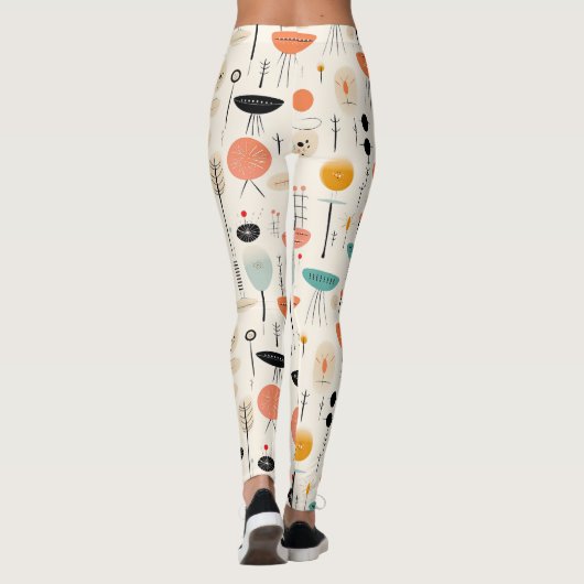 Midden-eeuws patroon leggings (Achterkant)