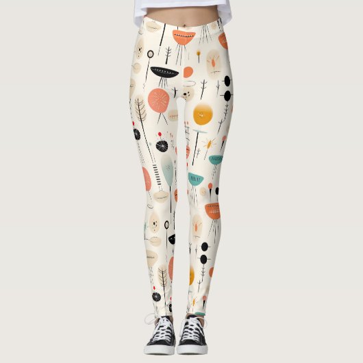 Midden-eeuws patroon leggings (Voorkant)