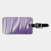 Midden-eeuws patroon metallic paarse lila lijnen bagagelabel (Voorkant horizontaal)
