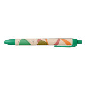 Midden eeuws retro atoomontwerp zwarte inkt pen (Bodem)