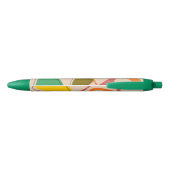 Midden eeuws retro atoomontwerp zwarte inkt pen (Achterkant)