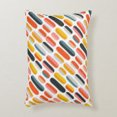 Midden eeuws retro geometrisch abstract patroon accent kussen (Voorkant(Verticaal))