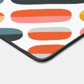 Midden eeuws retro geometrisch abstract patroon bureaumat (Hoek)