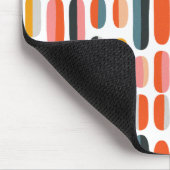 Midden eeuws retro geometrisch abstract patroon muismat (Hoek)