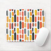 Midden eeuws retro geometrisch abstract patroon muismat (Met muis)