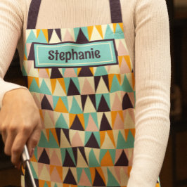 Midden-eeuws retro patroon schort