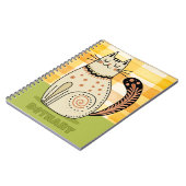 Midden eeuws retro poes kat aangepast notitieboek (Linkerzijde)