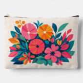 Midden eeuws tropisch retro vibe accessoire zakje etui (Voorkant)