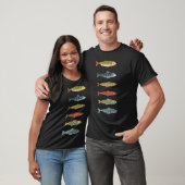 Midden eeuws Zweedse vis donker T-shirt (Unisex)