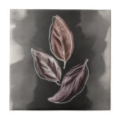 Midden-eeuwse aardtoon val bladeren tegeltje (Voorkant)