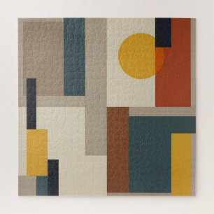 Midden Eeuwse Abstracte Geometrische Harmonie Legpuzzel