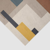 Midden Eeuwse Abstracte Geometrische Harmonie Tissuepapier (Detail)