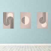 Midden-eeuwse Abstracte Muurkunst Sets (Houten vloer)