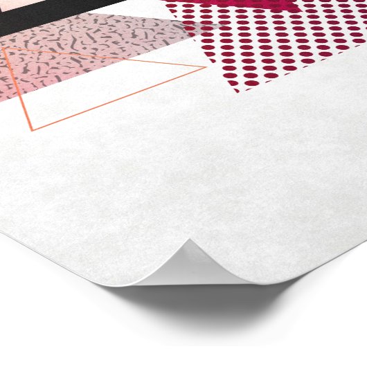 Midden-eeuwse abstracte poster (Hoek)