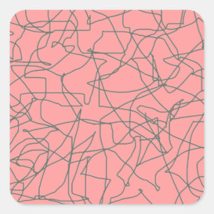 Midden-eeuwse Abstracte Stickers uit de jaren vijf