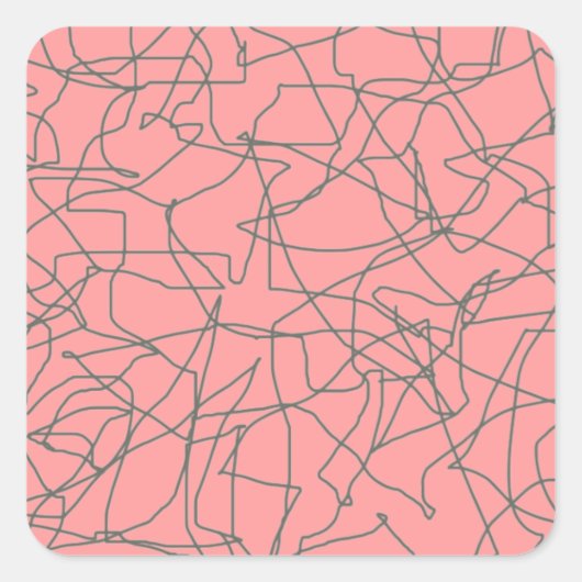 Midden-eeuwse Abstracte Stickers uit de jaren vijf (Voorkant)