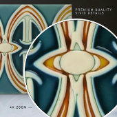 Midden-eeuwse Abstracte symmetrie kunstambachten B Tegeltje