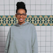 Midden-eeuwse Abstracte symmetrie kunstambachten B Tegeltje