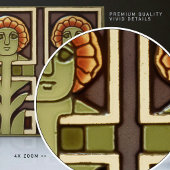 Midden-eeuwse Abstracte symmetrie kunstambachten B Tegeltje