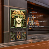 Midden-eeuwse Abstracte symmetrie kunstambachten B Tegeltje