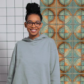 Midden-eeuwse  Aqua Arcs Tegeltje