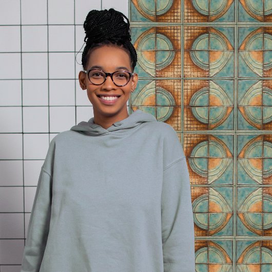 Midden-eeuwse  Aqua Arcs Tegeltje