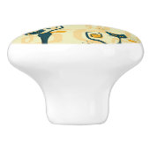 Midden-eeuwse atoomKat Drawer Knobs Keramische Knop (Zijkant)