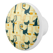 Midden-eeuwse atoomKat Drawer Knobs Keramische Knop (Rechts)