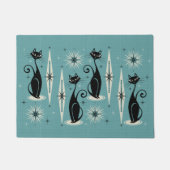 Midden-eeuwse atoomkatten met gemiddelde retro - b deurmat (Voorkant)