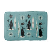 Midden-eeuwse atoomkatten met gemiddelde retro op badmat (Voorkant)