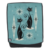 Midden-eeuwse atoomkatten met gemiddelde retro op rugtassen (Voorkant)