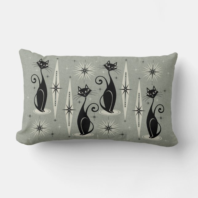 Midden-eeuwse atoomkatten met middelhoge temperatu kussen (Voorkant)